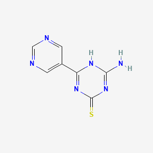 4-Amino-6-(pyrimidin-5-yl)-1,3,5-triazine-2-thiol