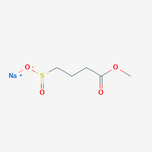 molecular formula C5H9NaO4S B13165331 Sodium 4-methoxy-4-oxobutane-1-sulfinate 