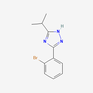 3-(2-bromophenyl)-5-(propan-2-yl)-1H-1,2,4-triazole