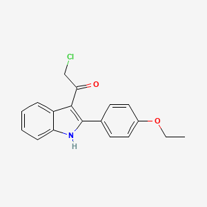 2-chloro-1-[2-(4-ethoxyphenyl)-1H-indol-3-yl]ethanone