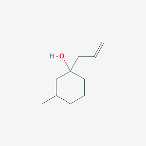 molecular formula C10H18O B13165374 3-Methyl-1-(prop-2-en-1-yl)cyclohexan-1-ol CAS No. 24580-57-2