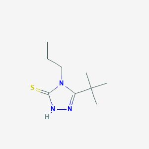 molecular formula C9H17N3S B13165401 5-Tert-butyl-4-propyl-4H-1,2,4-triazole-3-thiol 