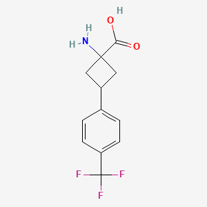 1-Amino-3-[4-(trifluoromethyl)phenyl]cyclobutane-1-carboxylic acid