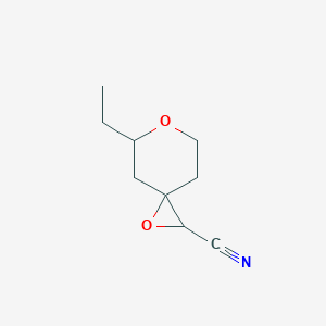 5-Ethyl-1,6-dioxaspiro[2.5]octane-2-carbonitrile