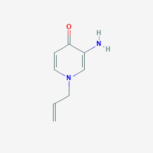 molecular formula C8H10N2O B13165434 3-Amino-1-(prop-2-EN-1-YL)-1,4-dihydropyridin-4-one 