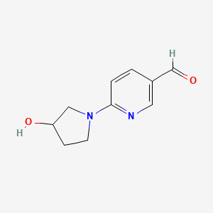 6-(3-Hydroxypyrrolidin-1-YL)pyridine-3-carbaldehyde