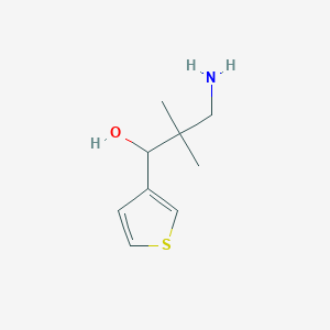 3-Amino-2,2-dimethyl-1-(thiophen-3-yl)propan-1-ol