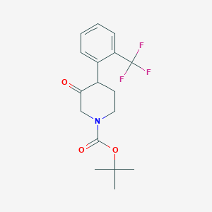 Tert-butyl 3-oxo-4-[2-(trifluoromethyl)phenyl]piperidine-1-carboxylate