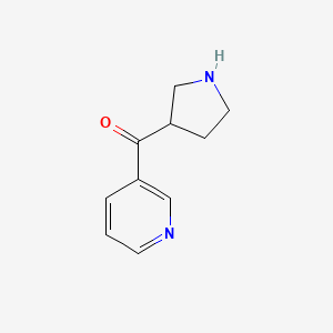 molecular formula C10H12N2O B13165510 3-(Pyrrolidine-3-carbonyl)pyridine 