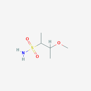 molecular formula C5H13NO3S B13165579 3-Methoxybutane-2-sulfonamide 