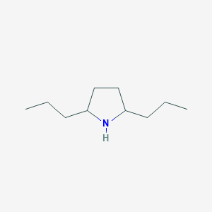 molecular formula C10H21N B13165617 2,5-Dipropylpyrrolidine 