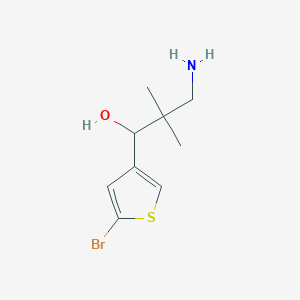 3-Amino-1-(5-bromothiophen-3-yl)-2,2-dimethylpropan-1-ol