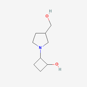 2-[3-(Hydroxymethyl)pyrrolidin-1-yl]cyclobutan-1-ol