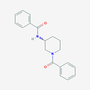 molecular formula C19H20N2O2 B13165654 (R)-N-(1-benzoylpiperidin-3-yl)benzamide 