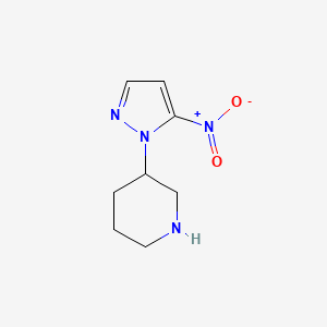 3-(5-Nitro-1H-pyrazol-1-yl)piperidine