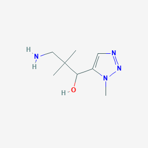 3-Amino-2,2-dimethyl-1-(1-methyl-1H-1,2,3-triazol-5-yl)propan-1-ol