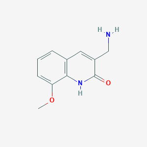 3-(Aminomethyl)-8-methoxy-1,2-dihydroquinolin-2-one