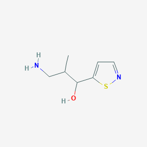 3-Amino-2-methyl-1-(1,2-thiazol-5-yl)propan-1-ol