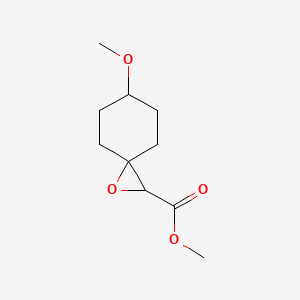 molecular formula C10H16O4 B13165763 Methyl 6-methoxy-1-oxaspiro[2.5]octane-2-carboxylate 