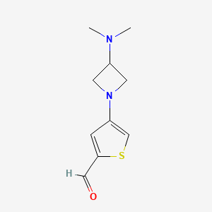 4-[3-(Dimethylamino)azetidin-1-yl]thiophene-2-carbaldehyde