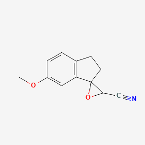 6-Methoxy-2,3-dihydrospiro[indene-1,2'-oxirane]-3'-carbonitrile