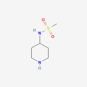 molecular formula C6H14N2O2S B1316585 N-(Piperidin-4-yl)methanesulfonamide CAS No. 70724-72-0