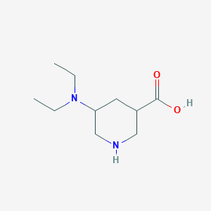 molecular formula C10H20N2O2 B13165852 5-(Diethylamino)piperidine-3-carboxylic acid 