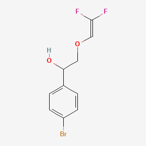 1-(4-Bromophenyl)-2-[(2,2-difluoroethenyl)oxy]ethan-1-ol