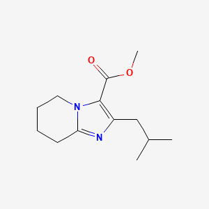 Methyl 2-(2-methylpropyl)-5H,6H,7H,8H-imidazo[1,2-a]pyridine-3-carboxylate