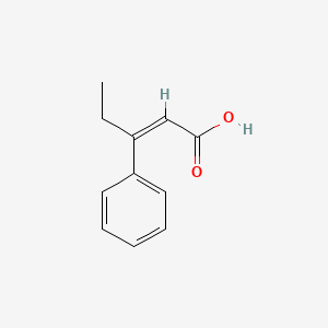 molecular formula C11H12O2 B13165953 3-Phenylpent-2-enoicacid 