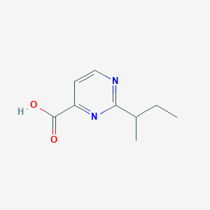 molecular formula C9H12N2O2 B13165963 2-(sec-Butyl)pyrimidine-4-carboxylic acid 