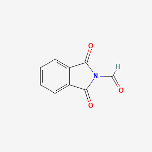 molecular formula C9H5NO3 B13166002 1,3-Dioxoisoindoline-2-carbaldehyde 