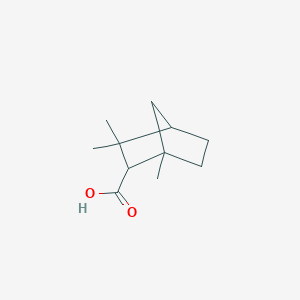 molecular formula C11H18O2 B13166036 1,3,3-Trimethylbicyclo[2.2.1]heptane-2-carboxylic acid 