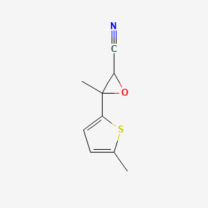 3-Methyl-3-(5-methylthiophen-2-yl)oxirane-2-carbonitrile