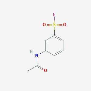 molecular formula C8H8FNO3S B13166153 3-Acetamidobenzenesulfonyl fluoride CAS No. 4857-88-9