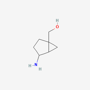 molecular formula C7H13NO B13166161 (4-Aminobicyclo[3.1.0]hexan-1-YL)methanol 