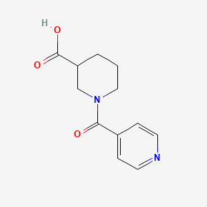molecular formula C12H14N2O3 B1316617 1-Isonicotinoyl-3-piperidinecarboxylic acid CAS No. 67691-63-8