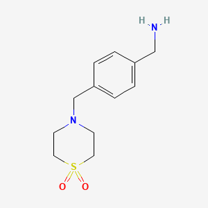 4-(4-(Aminomethyl)benzyl)thiomorpholine 1,1-dioxide