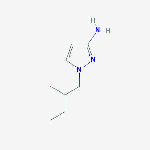 molecular formula C8H15N3 B13166196 1-(2-methylbutyl)-1H-pyrazol-3-amine 