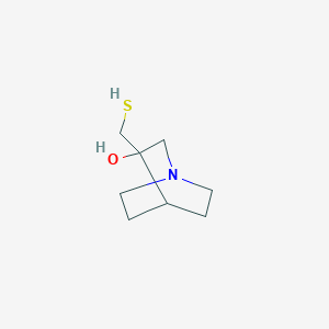 B131662 3-Hydroxy-3-mercaptomethylquinuclidine CAS No. 107220-26-8
