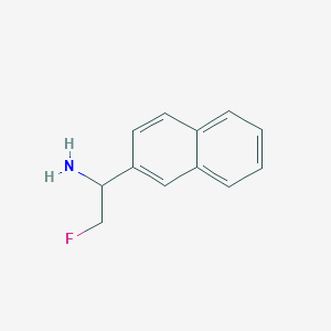 molecular formula C12H12FN B13166224 2-Fluoro-1-(2-naphthyl)ethanamine 