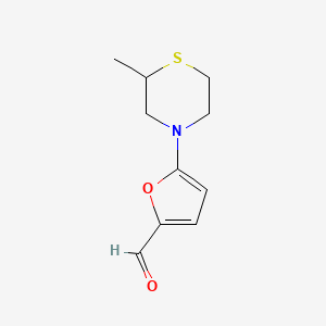 5-(2-Methylthiomorpholin-4-yl)furan-2-carbaldehyde