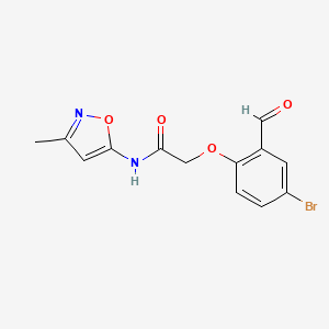 2-(4-bromo-2-formylphenoxy)-N-(3-methylisoxazol-5-yl)acetamide