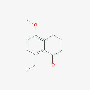 molecular formula C13H16O2 B13166246 8-Ethyl-5-methoxy-2,3,4-trihydronaphthalen-1-one CAS No. 1273677-27-2