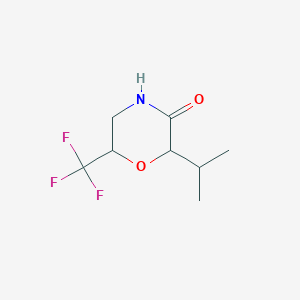 2-(Propan-2-yl)-6-(trifluoromethyl)morpholin-3-one