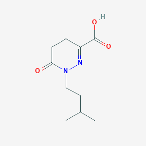 molecular formula C10H16N2O3 B13166271 1-(3-Methylbutyl)-6-oxo-1,4,5,6-tetrahydropyridazine-3-carboxylic acid 