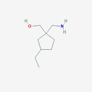 [1-(Aminomethyl)-3-ethylcyclopentyl]methanol