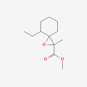 molecular formula C12H20O3 B13166295 Methyl 4-ethyl-2-methyl-1-oxaspiro[2.5]octane-2-carboxylate 