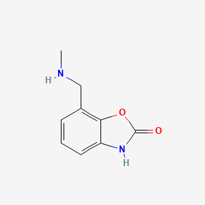 molecular formula C9H10N2O2 B13166366 7-[(Methylamino)methyl]-2,3-dihydro-1,3-benzoxazol-2-one 