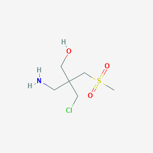 3-Amino-2-(chloromethyl)-2-(methanesulfonylmethyl)propan-1-ol